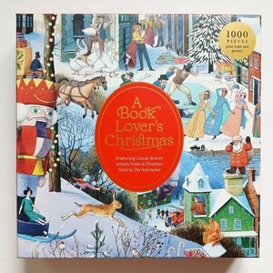 A Book Lover's Christmas 1000-piece puzzle by Laurence King